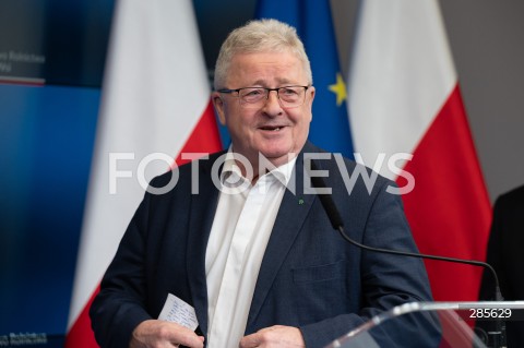  25.02.2024 WARSZAWA<br />
KONFERENCJA PRASOWA W MINISTERSTWIE ROLNICTWA I ROZWOJU WSI<br />
N/Z CZESLAW SIEKIERSKI<br />
FOT. MARCIN BANASZKIEWICZ/FOTONEWS  