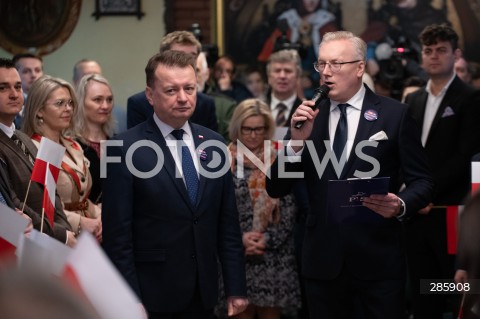  03.03.2024 ZIELONKA<br />
SPOTKANIE MARIUSZA BLASZCZAKA Z MIESZKANCAMI ZIELONKI<br />
#BADZMYRAZEM<br />
N/Z MARIUSZ BLASZCZAK<br />
FOT. MARCIN BANASZKIEWICZ/FOTONEWS  