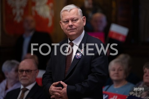  03.03.2024 ZIELONKA<br />
SPOTKANIE MARIUSZA BLASZCZAKA Z MIESZKANCAMI ZIELONKI<br />
#BADZMYRAZEM<br />
N/Z MAREK SUSKI<br />
FOT. MARCIN BANASZKIEWICZ/FOTONEWS  