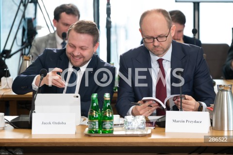  15.03.2024 WARSZAWA<br />
KOMISJA SLEDCZA DS. PEGASUSA<br />
N/Z JACEK OZDOBA MARCIN PRZYDACZ<br />
FOT. MARCIN BANASZKIEWICZ/FOTONEWS  