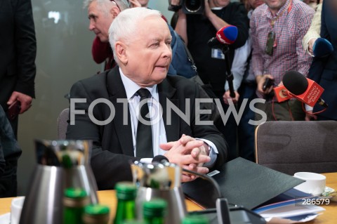  15.03.2024 WARSZAWA<br />
KOMISJA SLEDCZA DS. PEGASUSA<br />
N/Z JAROSLAW KACZYNSKI<br />
FOT. MARCIN BANASZKIEWICZ/FOTONEWS  