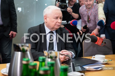  15.03.2024 WARSZAWA<br />
KOMISJA SLEDCZA DS. PEGASUSA<br />
N/Z JAROSLAW KACZYNSKI<br />
FOT. MARCIN BANASZKIEWICZ/FOTONEWS  