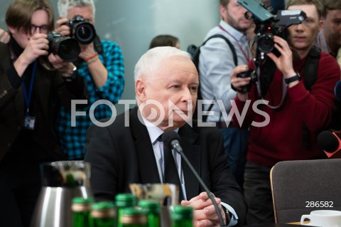  15.03.2024 WARSZAWA<br />
KOMISJA SLEDCZA DS. PEGASUSA<br />
N/Z JAROSLAW KACZYNSKI<br />
FOT. MARCIN BANASZKIEWICZ/FOTONEWS  