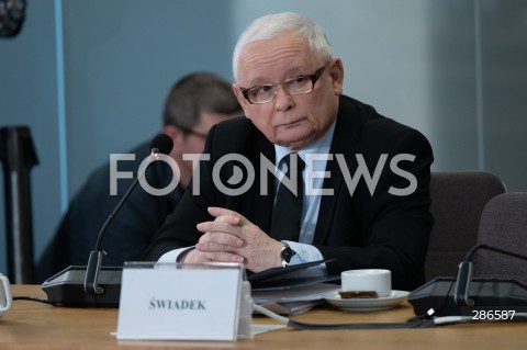  15.03.2024 WARSZAWA<br />
KOMISJA SLEDCZA DS. PEGASUSA<br />
N/Z JAROSLAW KACZYNSKI<br />
FOT. MARCIN BANASZKIEWICZ/FOTONEWS  