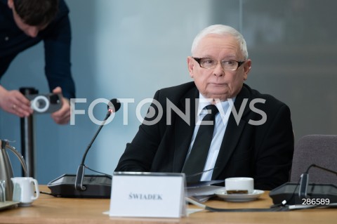  15.03.2024 WARSZAWA<br />
KOMISJA SLEDCZA DS. PEGASUSA<br />
N/Z JAROSLAW KACZYNSKI<br />
FOT. MARCIN BANASZKIEWICZ/FOTONEWS  