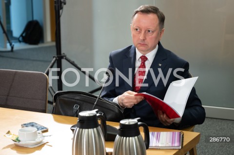  18.03.2024 WARSZAWA<br />
KOMISJA SLEDCZA DS. WYBOROW KOPERTOWYCH<br />
N/Z GRZEGORZ KURDZIEL<br />
FOT. MARCIN BANASZKIEWICZ/FOTONEWS  