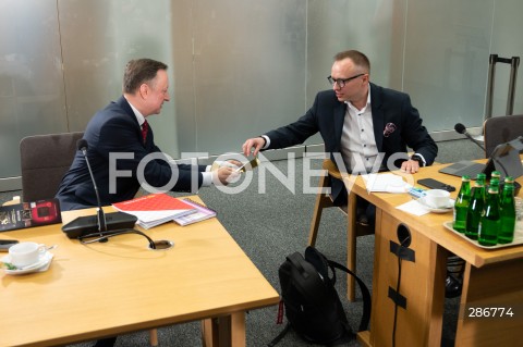  18.03.2024 WARSZAWA<br />
KOMISJA SLEDCZA DS. WYBOROW KOPERTOWYCH<br />
N/Z ARTUR SOBON GRZEGORZ KURDZIEL<br />
FOT. MARCIN BANASZKIEWICZ/FOTONEWS  