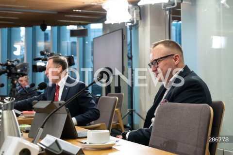  18.03.2024 WARSZAWA<br />
KOMISJA SLEDCZA DS. WYBOROW KOPERTOWYCH<br />
N/Z ARTUR SOBON GRZEGORZ KURDZIEL<br />
FOT. MARCIN BANASZKIEWICZ/FOTONEWS  