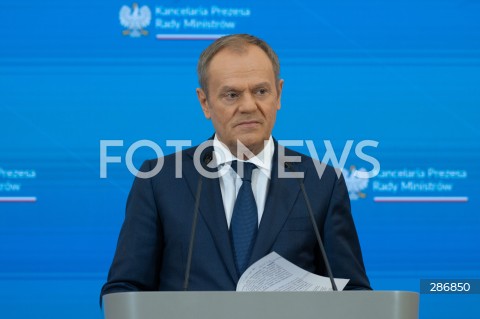  19.03.2024 WARSZAWA<br />
KONFERENCJA PRASOWA PREMIERA DONALDA TUSKA<br />
N/Z PREMIER DONALD TUSK<br />
FOT. MARCIN BANASZKIEWICZ/FOTONEWS  