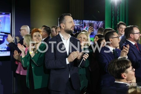  07.04.2024 WARSZAWA<br />
WIECZOR WYBORCZY KOALICYJNEGO KOMITETU WYBORCZEGO TRZECIA DROGA<br />
N/Z WLADYSLAW KOSINIAK KAMYSZ<br />
 