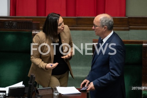  11.04.2024 WARSZAWA<br />
POSIEDZENIE SEJMU RP<br />
DEBATA NAD PROJEKTAMI DEPENALIZACJI ABORCJI<br />
N/Z MONIKA WIELICHOWSKA WLODZIMIERZ CZARZASTY<br />
FOT. MARCIN BANASZKIEWICZ/FOTONEWS  