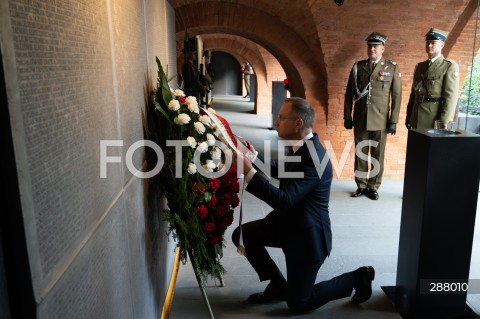 Upamiętnienie przez Prezydenta RP Andrzeja Dudę Ofiar Zbrodni Katyńskiej w Warszawie