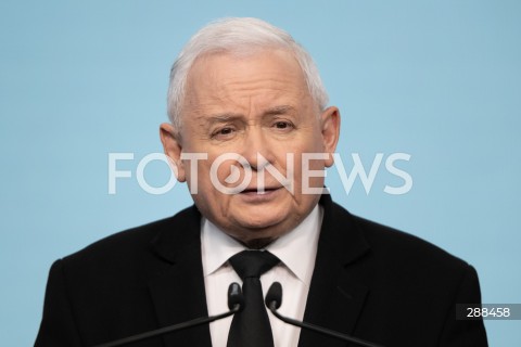  30.04.2024 WARSZAWA<br />
OSWIADCZENIE PREZESA PIS JAROSLAWA KACZYNSKIEGO<br />
N/Z JAROSLAW KACZYNSKI<br />
FOT. MARCIN BANASZKIEWICZ/FOTONEWS  