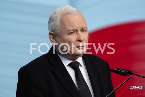  30.04.2024 WARSZAWA<br />
OSWIADCZENIE PREZESA PIS JAROSLAWA KACZYNSKIEGO<br />
N/Z JAROSLAW KACZYNSKI<br />
FOT. MARCIN BANASZKIEWICZ/FOTONEWS  