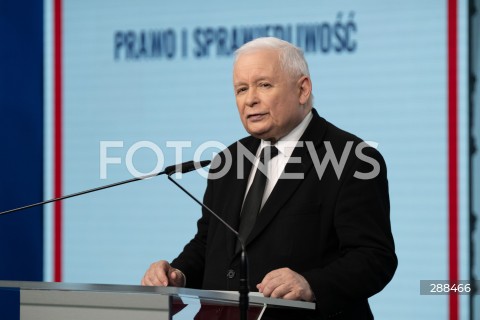  30.04.2024 WARSZAWA<br />
OSWIADCZENIE PREZESA PIS JAROSLAWA KACZYNSKIEGO<br />
N/Z JAROSLAW KACZYNSKI<br />
FOT. MARCIN BANASZKIEWICZ/FOTONEWS  