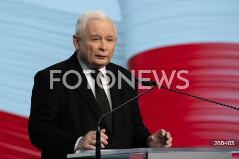  30.04.2024 WARSZAWA<br />
OSWIADCZENIE PREZESA PIS JAROSLAWA KACZYNSKIEGO<br />
N/Z JAROSLAW KACZYNSKI<br />
FOT. MARCIN BANASZKIEWICZ/FOTONEWS  