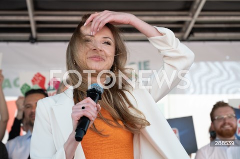  01.05.2024 WARSZAWA<br />
MARSZ LEWICY I OPZZ Z OKAZJI SWIETA PRACY<br />
NIECH SIE SWIECI 1 MAJA<br />
N/Z AGNIESZKA DZIEMIANOWICZ BAK<br />
FOT. MARCIN BANASZKIEWICZ/FOTONEWS  