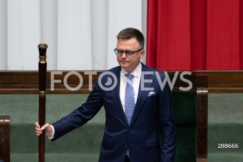  08.05.2024 WARSZAWA<br />
POSIEDZENIE SEJMU RP<br />
N/Z MARSZALEK SZYMON HOLOWNIA<br />
FOT. MARCIN BANASZKIEWICZ/FOTONEWS 