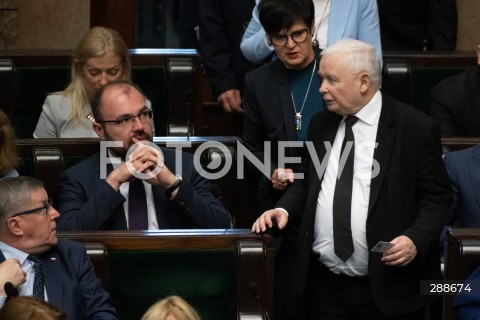  08.05.2024 WARSZAWA<br />
POSIEDZENIE SEJMU RP<br />
N/Z JAROSLAW KACZYNSKI<br />
FOT. MARCIN BANASZKIEWICZ/FOTONEWS 