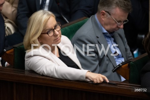  09.05.2024 WARSZAWA<br />
POSIEDZENIE SEJMU RP<br />
N/Z PAULINA HENNIG KLOSKA<br />
FOT. MARCIN BANASZKIEWICZ/FOTONEWS  