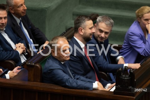  09.05.2024 WARSZAWA<br />
POSIEDZENIE SEJMU RP<br />
N/Z DONALD TUSK WLADYSLAW KOSINIAK KAMYSZ KRZYSZTOF GAWKOWSKI<br />
FOT. MARCIN BANASZKIEWICZ/FOTONEWS  