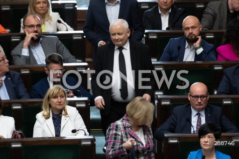  09.05.2024 WARSZAWA<br />
POSIEDZENIE SEJMU RP<br />
N/Z JAROSLAW KACZYNSKI<br />
FOT. MARCIN BANASZKIEWICZ/FOTONEWS  