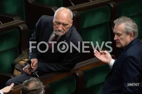  09.05.2024 WARSZAWA<br />
POSIEDZENIE SEJMU RP<br />
N/Z ANTONI MACIEREWICZ PIOTR GLINSKI<br />
FOT. MARCIN BANASZKIEWICZ/FOTONEWS  