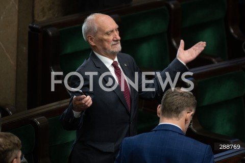  09.05.2024 WARSZAWA<br />
POSIEDZENIE SEJMU RP<br />
N/Z ANTONI MACIEREWICZ<br />
FOT. MARCIN BANASZKIEWICZ/FOTONEWS  