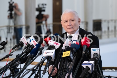  09.05.2024 WARSZAWA<br />
POSIEDZENIE SEJMU RP<br />
N/Z JAROSLAW KACZYNSKI<br />
FOT. MARCIN BANASZKIEWICZ/FOTONEWS  