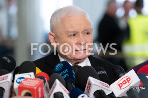  09.05.2024 WARSZAWA<br />
POSIEDZENIE SEJMU RP<br />
N/Z JAROSLAW KACZYNSKI<br />
FOT. MARCIN BANASZKIEWICZ/FOTONEWS  