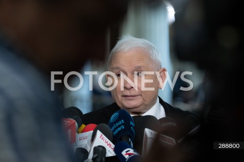  09.05.2024 WARSZAWA<br />
POSIEDZENIE SEJMU RP<br />
N/Z JAROSLAW KACZYNSKI<br />
FOT. MARCIN BANASZKIEWICZ/FOTONEWS  