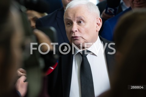  09.05.2024 WARSZAWA<br />
POSIEDZENIE SEJMU RP<br />
N/Z JAROSLAW KACZYNSKI<br />
FOT. MARCIN BANASZKIEWICZ/FOTONEWS  