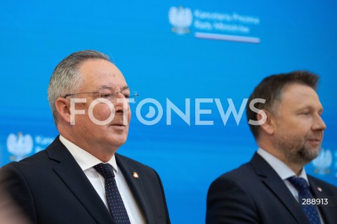  10.05.2024 WARSZAWA<br />
OGLOSZENIE PRZEZ PREMIERA ZMIAN W SKLADZIE RADY MINISTROW<br />
N/Z BARTLOMIEJ SIENKIEWICZ MARCN KIERWINSKI<br />
FOT. ANTONI BYSZEWSKI/FOTONEWS 