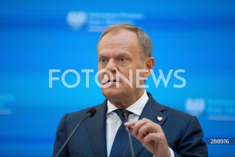  10.05.2024 WARSZAWA<br />
OGLOSZENIE PRZEZ PREMIERA ZMIAN W SKLADZIE RADY MINISTROW<br />
N/Z PREMIER DONALD TUSK<br />
FOT. ANTONI BYSZEWSKI/FOTONEWS 