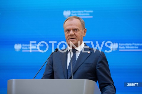  10.05.2024 WARSZAWA<br />
OGLOSZENIE PRZEZ PREMIERA ZMIAN W SKLADZIE RADY MINISTROW<br />
N/Z PREMIER DONALD TUSK<br />
FOT. ANTONI BYSZEWSKI/FOTONEWS 