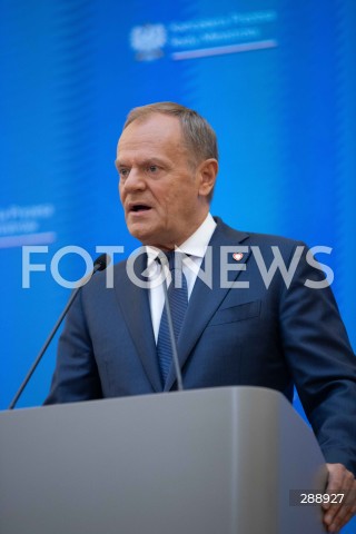  10.05.2024 WARSZAWA<br />
OGLOSZENIE PRZEZ PREMIERA ZMIAN W SKLADZIE RADY MINISTROW<br />
N/Z PREMIER DONALD TUSK<br />
FOT. ANTONI BYSZEWSKI/FOTONEWS 