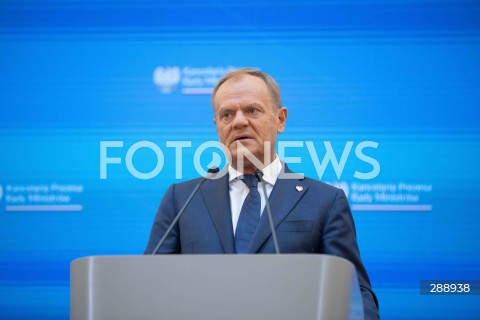  10.05.2024 WARSZAWA<br />
OGLOSZENIE PRZEZ PREMIERA ZMIAN W SKLADZIE RADY MINISTROW<br />
N/Z PREMIER DONALD TUSK<br />
FOT. ANTONI BYSZEWSKI/FOTONEWS 