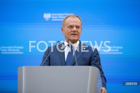  10.05.2024 WARSZAWA<br />
OGLOSZENIE PRZEZ PREMIERA ZMIAN W SKLADZIE RADY MINISTROW<br />
N/Z PREMIER DONALD TUSK<br />
FOT. ANTONI BYSZEWSKI/FOTONEWS 