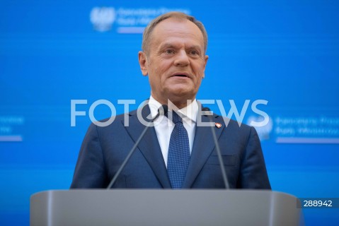  10.05.2024 WARSZAWA<br />
OGLOSZENIE PRZEZ PREMIERA ZMIAN W SKLADZIE RADY MINISTROW<br />
N/Z PREMIER DONALD TUSK<br />
FOT. ANTONI BYSZEWSKI/FOTONEWS 