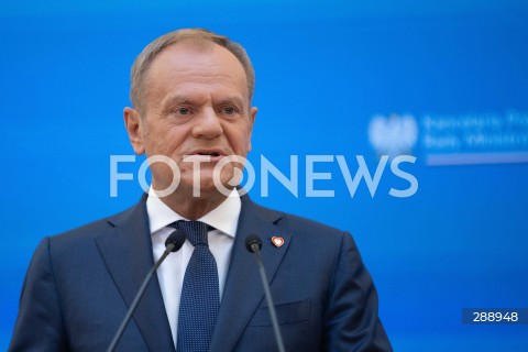  10.05.2024 WARSZAWA<br />
OGLOSZENIE PRZEZ PREMIERA ZMIAN W SKLADZIE RADY MINISTROW<br />
N/Z PREMIER DONALD TUSK<br />
FOT. ANTONI BYSZEWSKI/FOTONEWS 