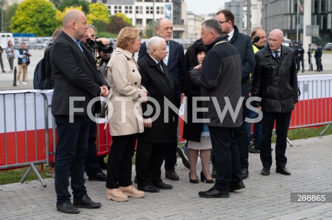  10.05.2024 WARSZAWA <br />
MIESIECZNICA SMOLENSKA <br />
OBCHODY MIESIECZNICY SMOLENSKIEJ <br />
N/Z JAROSLAW KACZYNSKI JADWIGA WISNIEWSKA<br />
FOT. MARCIN BANASZKIEWICZ/FOTONEWS  