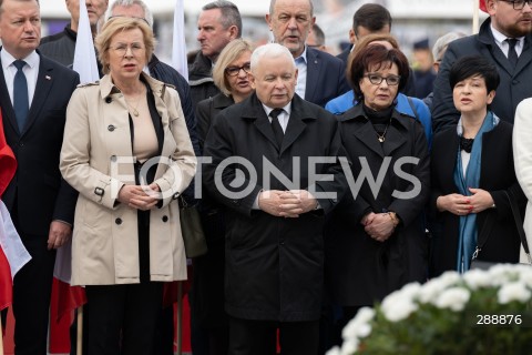  10.05.2024 WARSZAWA <br />
MIESIECZNICA SMOLENSKA <br />
OBCHODY MIESIECZNICY SMOLENSKIEJ <br />
N/Z JADWIGA WISNIEWSKA JAROSLAW KACZYNSKI ELZBIETA WITEK JOANNA BOROWIAK<br />
FOT. MARCIN BANASZKIEWICZ/FOTONEWS  