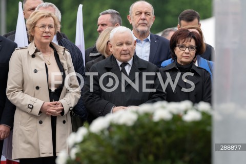  10.05.2024 WARSZAWA <br />
MIESIECZNICA SMOLENSKA <br />
OBCHODY MIESIECZNICY SMOLENSKIEJ <br />
N/Z JADWIGA WISNIEWSKA JAROSLAW KACZYNSKI JOANNA BOROWIAK<br />
FOT. MARCIN BANASZKIEWICZ/FOTONEWS  