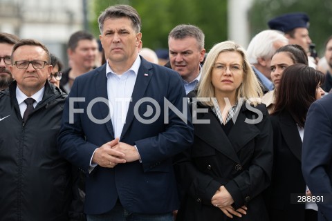  10.05.2024 WARSZAWA <br />
MIESIECZNICA SMOLENSKA <br />
OBCHODY MIESIECZNICY SMOLENSKIEJ <br />
N/Z PIOTR KALETA MALGORZATA WASSERMANN<br />
FOT. MARCIN BANASZKIEWICZ/FOTONEWS  