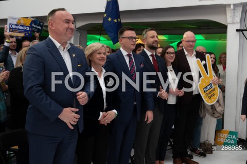  11.05.2024 WARSZAWA<br />
KONWENCJA WYBORCZA TRZECIEJ DROGI<br />
WYBORY DO PARLAMENTU EUROPEJSKIEGO<br />
N/Z MICHAL KOBOSKO BOZENA ZELAZOWSKA SZYMON HOLOWNIA WLADYSLAW KOSINIAK KAMYSZ WIOLETA TOMCZAK MICHAL GRAMATYKA<br />
FOT. MARCIN BANASZKIEWICZ/FOTONEWS  