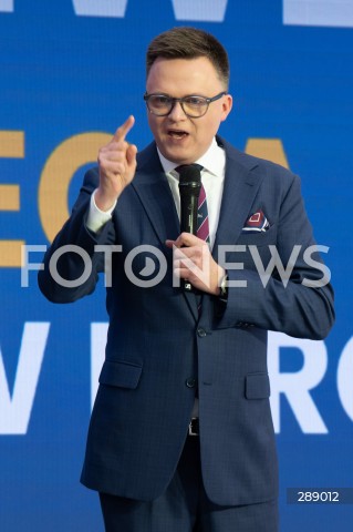  11.05.2024 WARSZAWA<br />
KONWENCJA WYBORCZA TRZECIEJ DROGI<br />
WYBORY DO PARLAMENTU EUROPEJSKIEGO<br />
N/Z SZYMON HOLOWNIA<br />
FOT. MARCIN BANASZKIEWICZ/FOTONEWS  