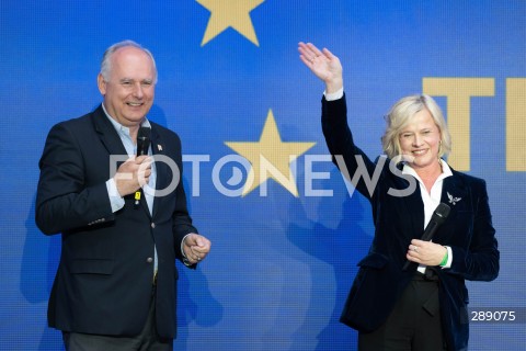  11.05.2024 WARSZAWA<br />
KONWENCJA WYBORCZA TRZECIEJ DROGI<br />
WYBORY DO PARLAMENTU EUROPEJSKIEGO<br />
N/Z PAWEL ZALEWSKI BOZENA ZELAZOWSKA<br />
FOT. MARCIN BANASZKIEWICZ/FOTONEWS  