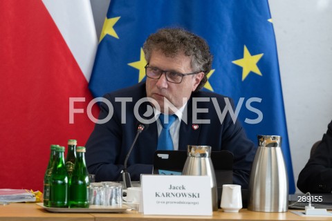  15.05.2024 WARSZAWA<br />
KOMISJA SLEDCZA DS. WYBOROW KOPERTOWYCH<br />
N/Z JACEK KARNOWSKI<br />
FOT. MARCIN BANASZKIEWICZ/FOTONEWS  