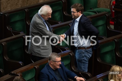  15.05.2024 WARSZAWA<br />
POSIEDZENIE SEJMU RP<br />
N/Z RYSZARD TERLECKI ANDRZEJ SLIWKA<br />
FOT. MARCIN BANASZKIEWICZ/FOTONEWS  