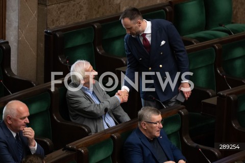  15.05.2024 WARSZAWA<br />
POSIEDZENIE SEJMU RP<br />
N/Z RYSZARD TERLECKI JANUSZ KOWALSKI<br />
FOT. MARCIN BANASZKIEWICZ/FOTONEWS  